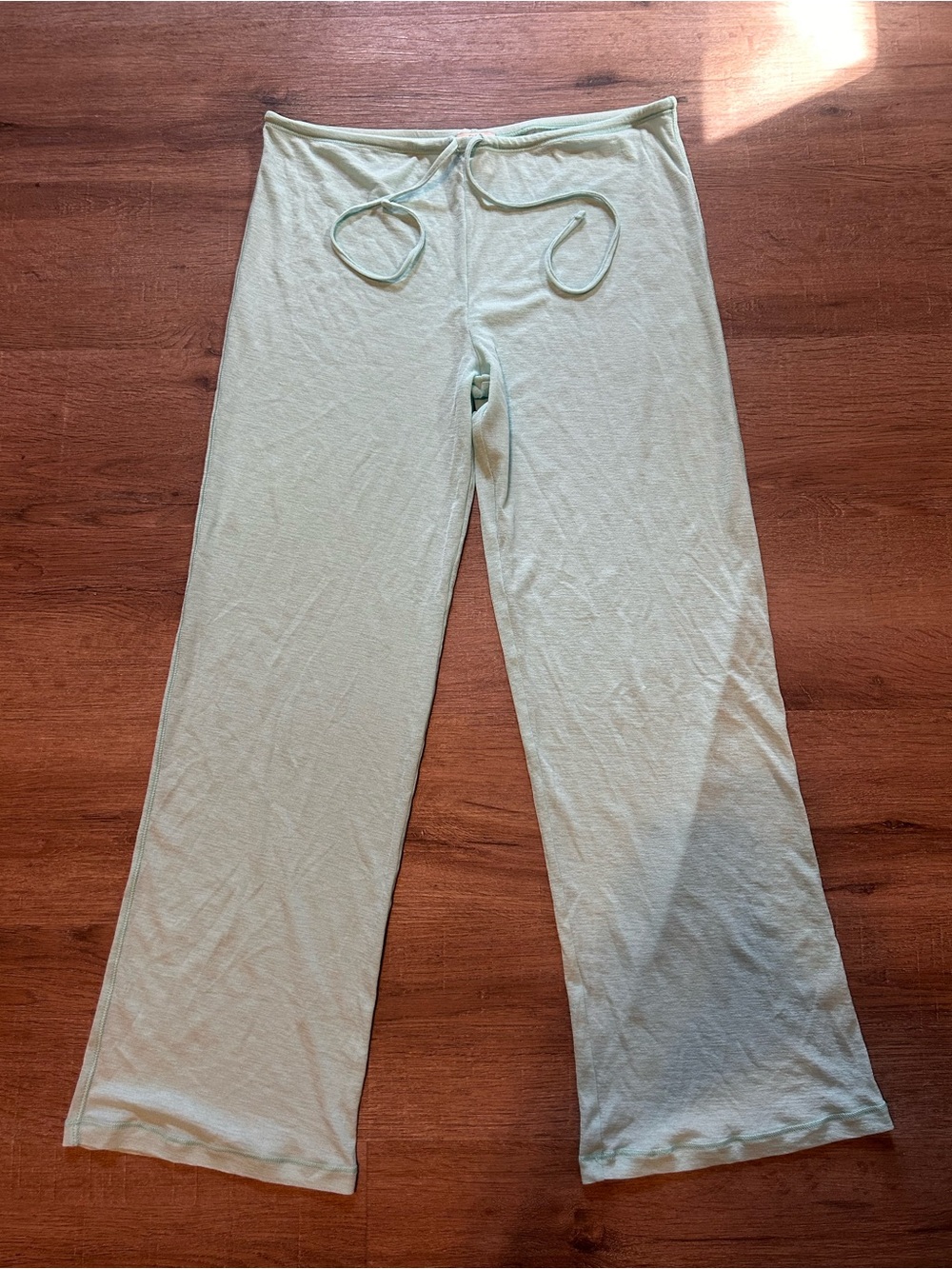 Tommy Bahama Lounge Pants Womens Size M Mint Green Drawstring Wide Leg